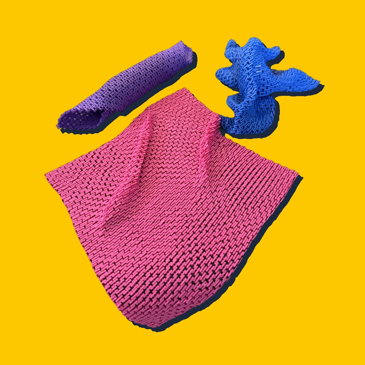 Chainmail Fabric Samples, a handmade 3D print